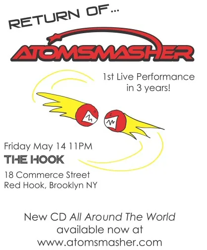 Atomsmasher flyer: The Hook, May 14, 2004