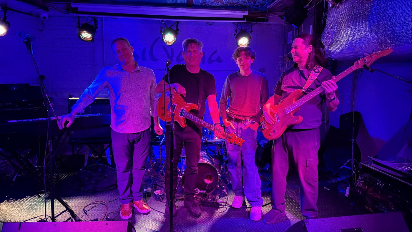Atomsmasher on stage at Silvana, NYC. Photo by Angela den Tex